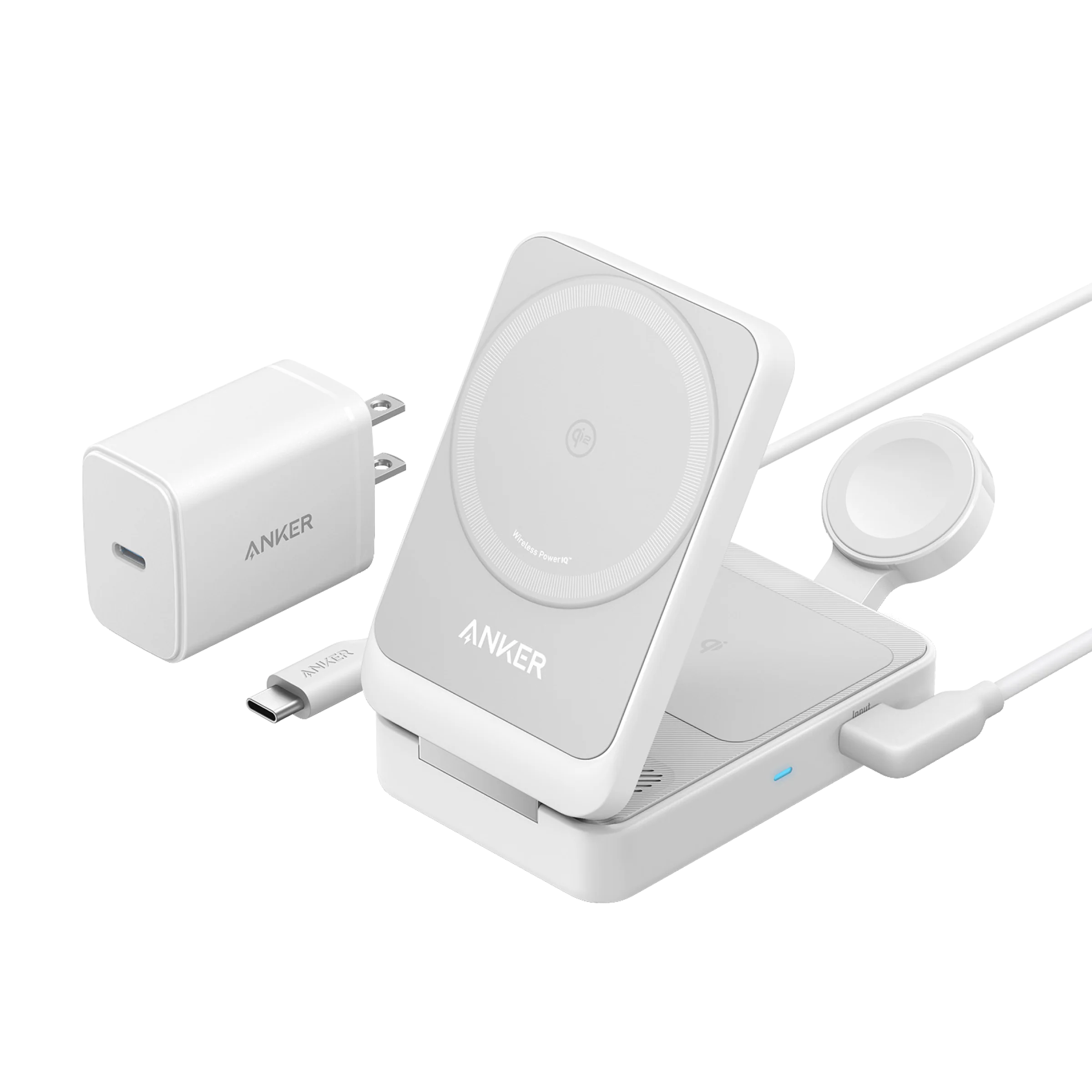 Anker MagGo 3-in-1 Charging Station White