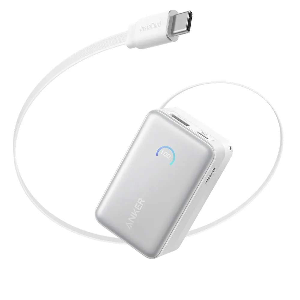Anker Nano Power Bank (10K, 45W, Built-In Retractable USB-C Cable) view 2
