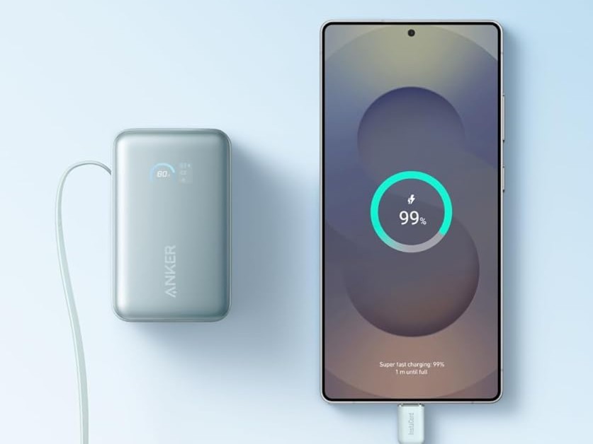Anker Nano Power Bank (10K, 45W, Built-In Retractable USB-C Cable) view 3